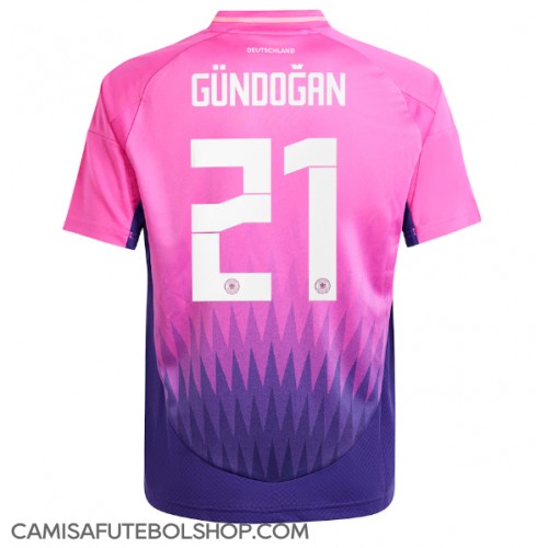 Camisa de time de futebol Alemanha Ilkay Gundogan #21 Replicas 2º Equipamento Europeu 2024 Manga Curta